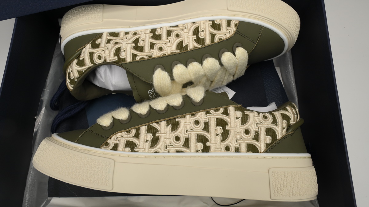 Dior B33 Denim Tears' B33 Sneakers Release Khaki Embroidery 3SN272 ZIR1 6536