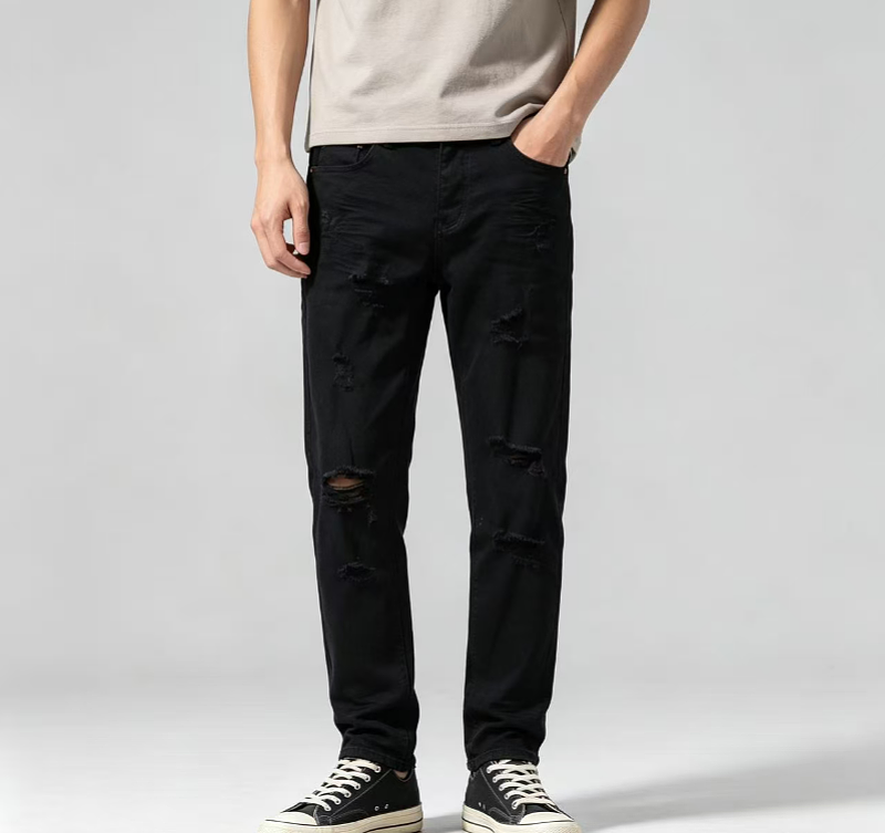 Purple Brand Pocket Distressed Slim Pants