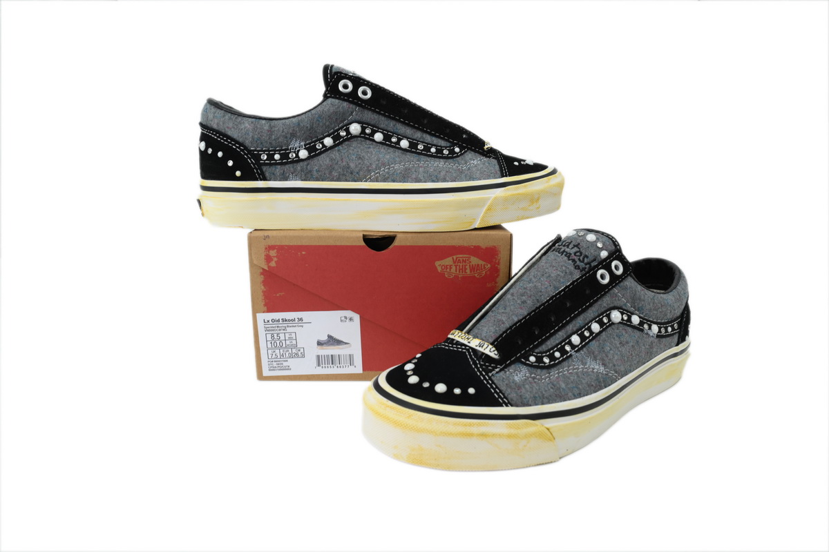 SATOSHI NAKAMOTO x Vans Old Skool Reissue 36 'Speckled Moving Blanket Grey'