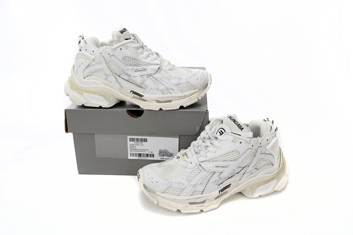 Balenciaga Runner White LED 853223 WRNLD 0102