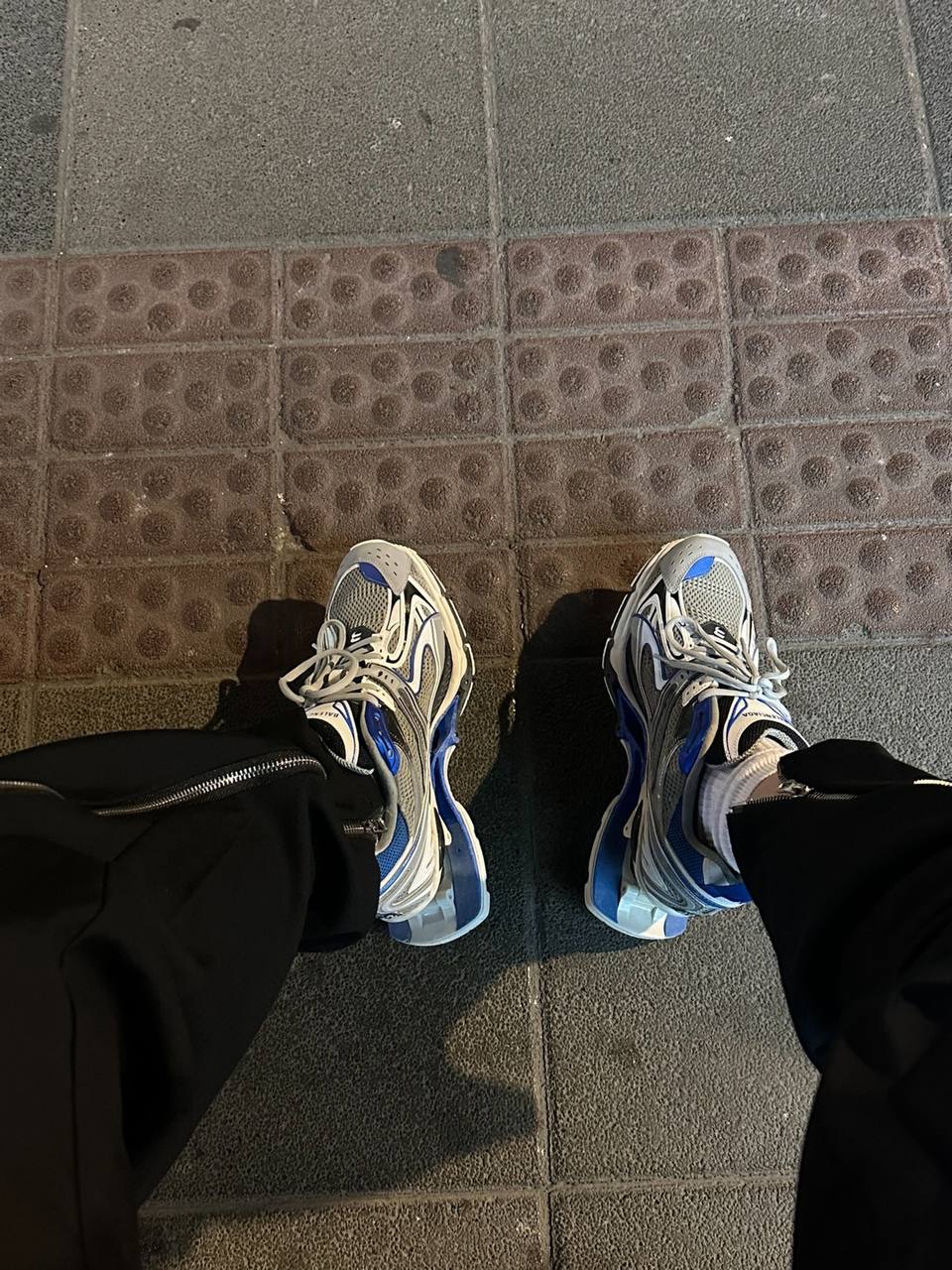 Balenciaga X-Pander Grey Blue  653871 W2RA4 4012 review Zfg