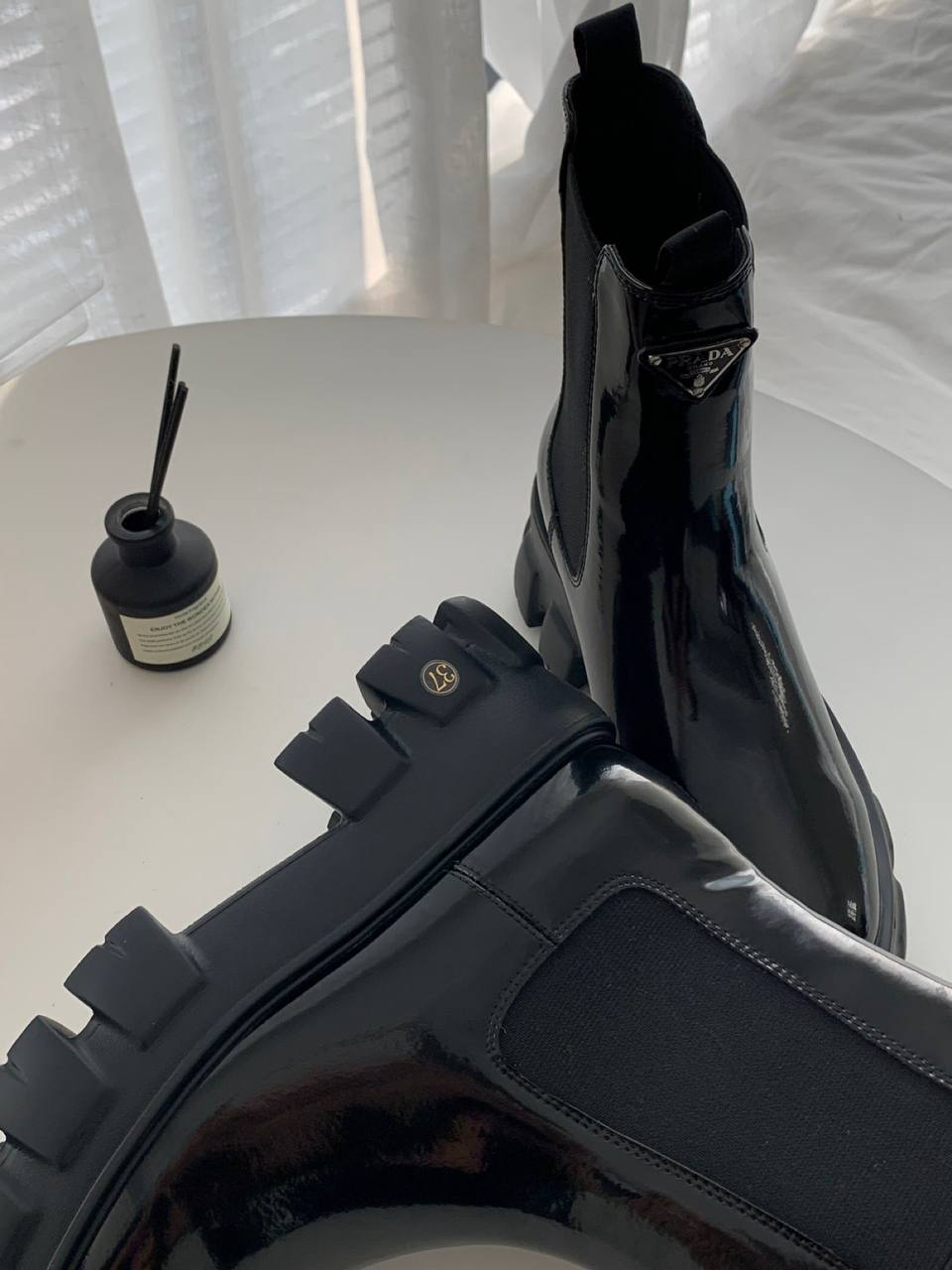 Prada Monolith brushed leather Chelsea boots Black 1T256N_B4L_F0002_F_G055 review Kuuhd 01