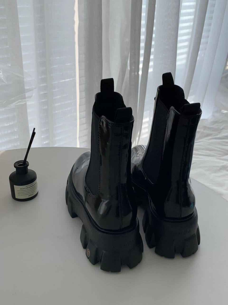 Prada Monolith brushed leather Chelsea boots Black 1T256N_B4L_F0002_F_G055 review Kuuhd 02