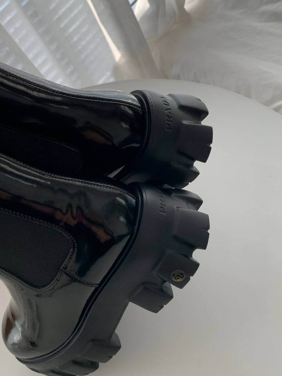 Prada Monolith brushed leather Chelsea boots Black 1T256N_B4L_F0002_F_G055 review Kuuhd 00