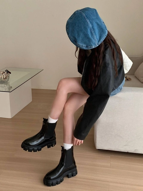 Prada Monolith brushed leather Chelsea boots Black 1T256N_B4L_F0002_F_G055 reviewed byHuhe