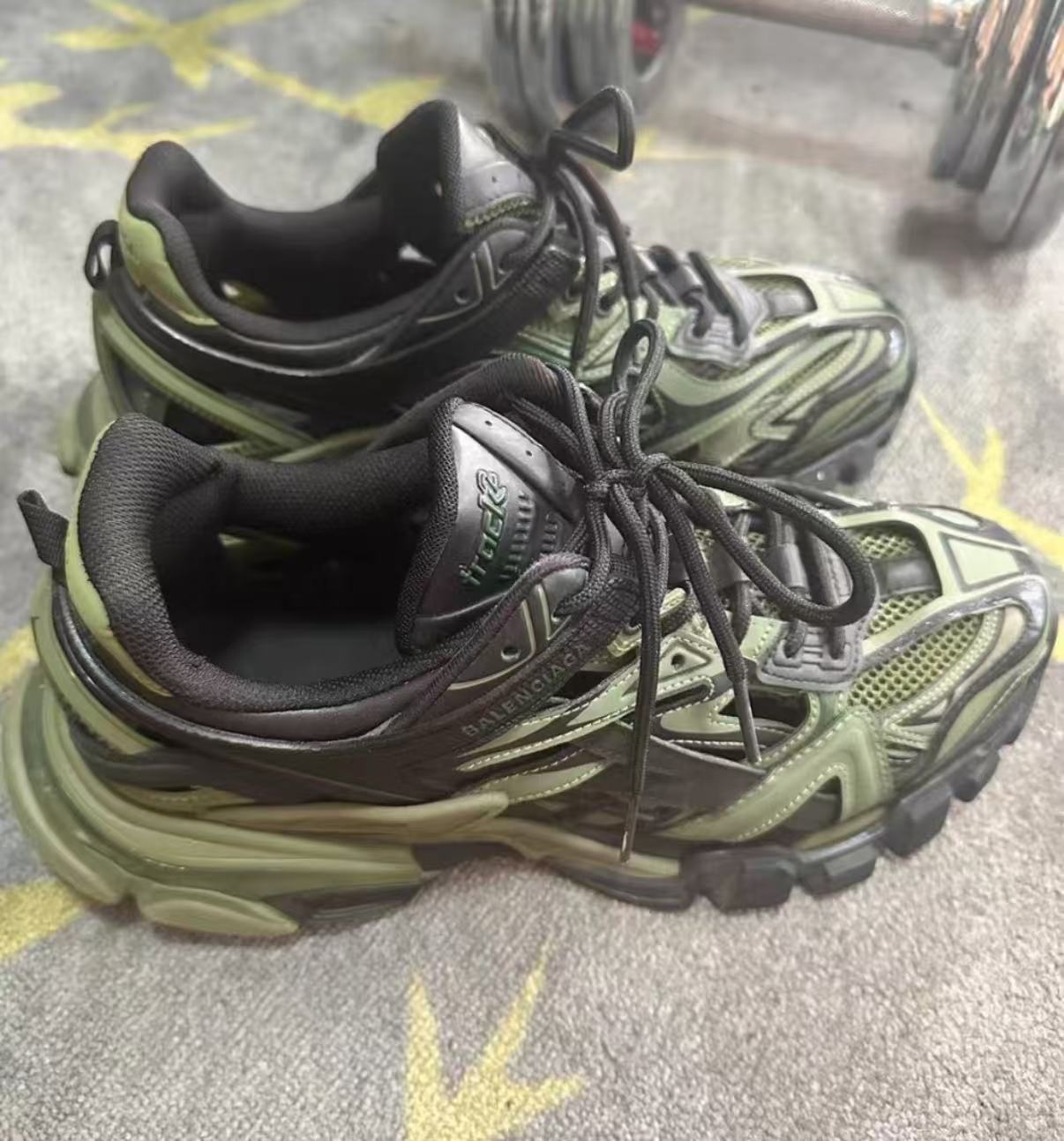 Balenciaga Track 2 Sneaker Military Black 568614 W3AE1 2311 review jhgfd
