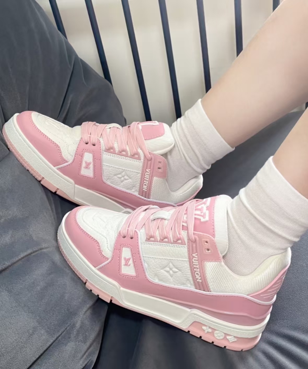 FLAME God LOUIS VUITTON Trainer Pink 1AGZCM review zxvxnbzd