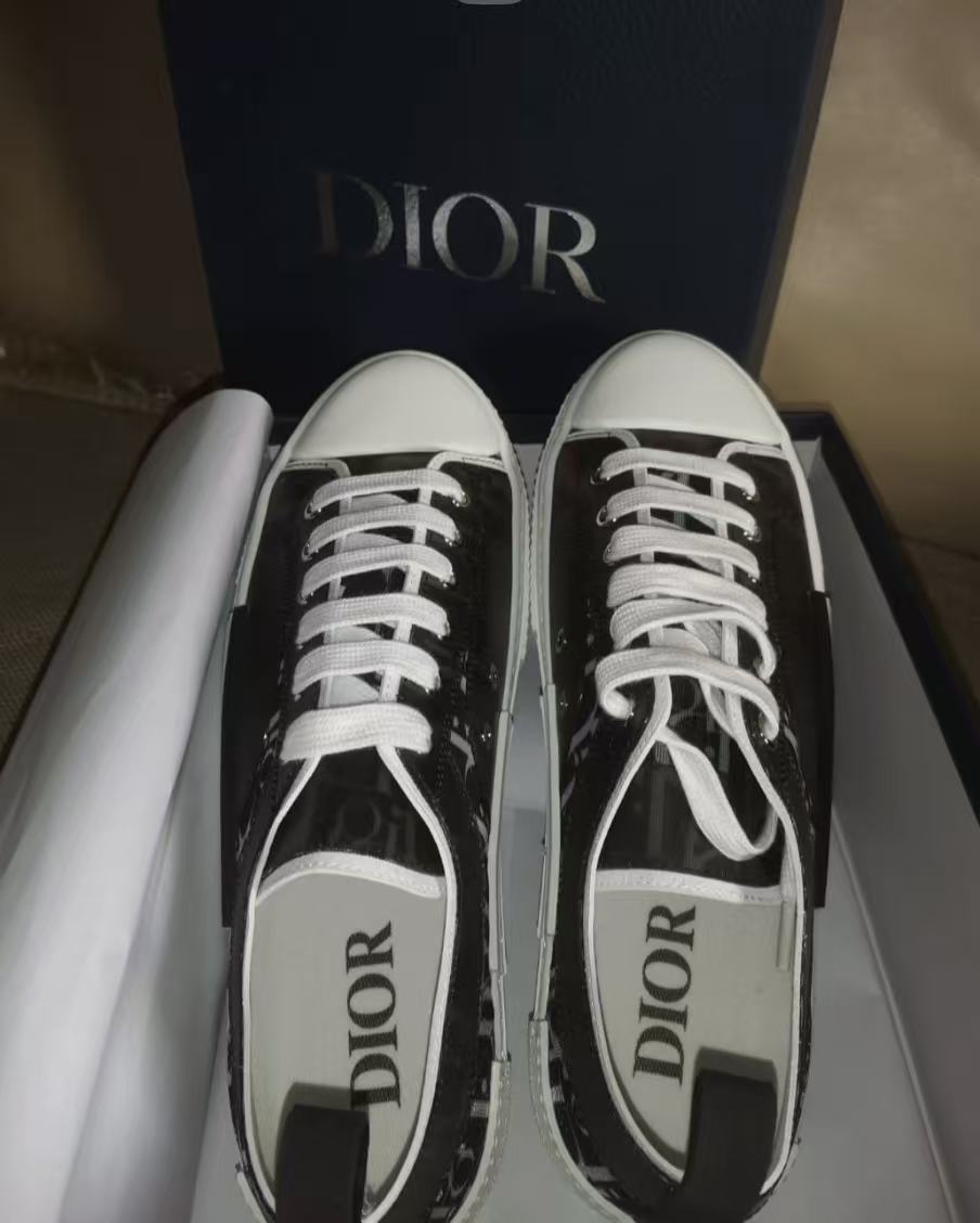 Dior B23 Oblique Transparency Low Top Black and White SN272ZIR 16536 review fdsrfw 00