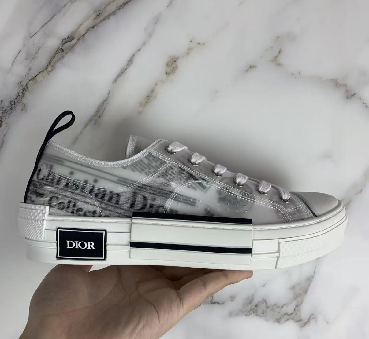Dior B23 Low Top Daniel Asham Newspaper 3SN249YUO_H069 review yudtrseaw 00
