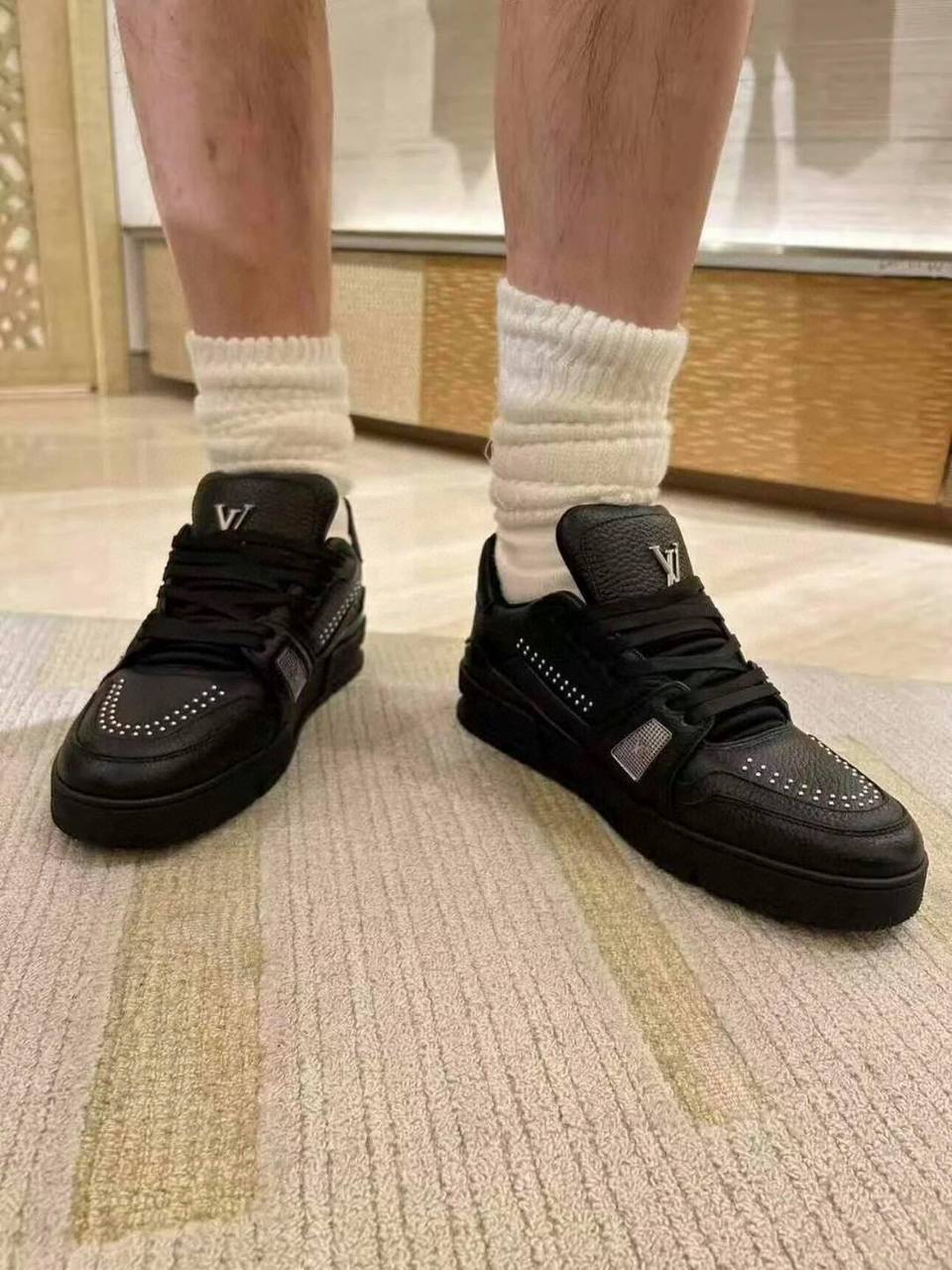 FLAME God LOUIS VUITTON Trainer Sneakers Black 1ADDCH review ubhbk