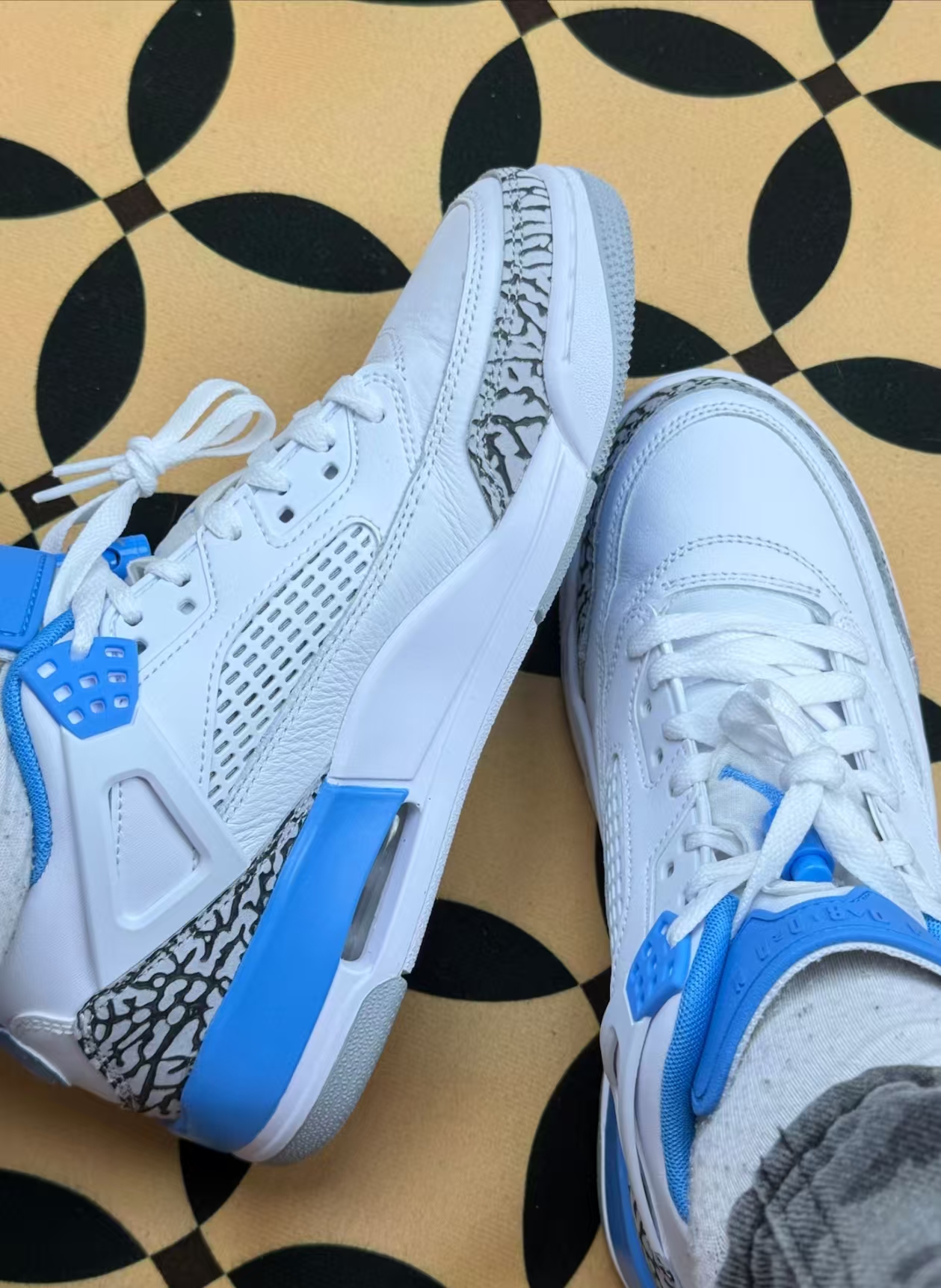 FLAME God Air Jordan 3 Retro UNC CT8532-104 review ljsjacsgsc