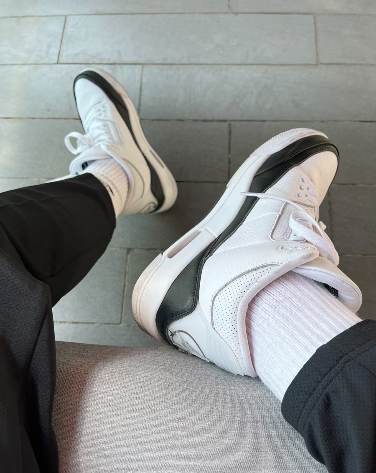 FLAME God Fragment Design x Air Jordan 3 Black White DA3595-100 review cfjksah
