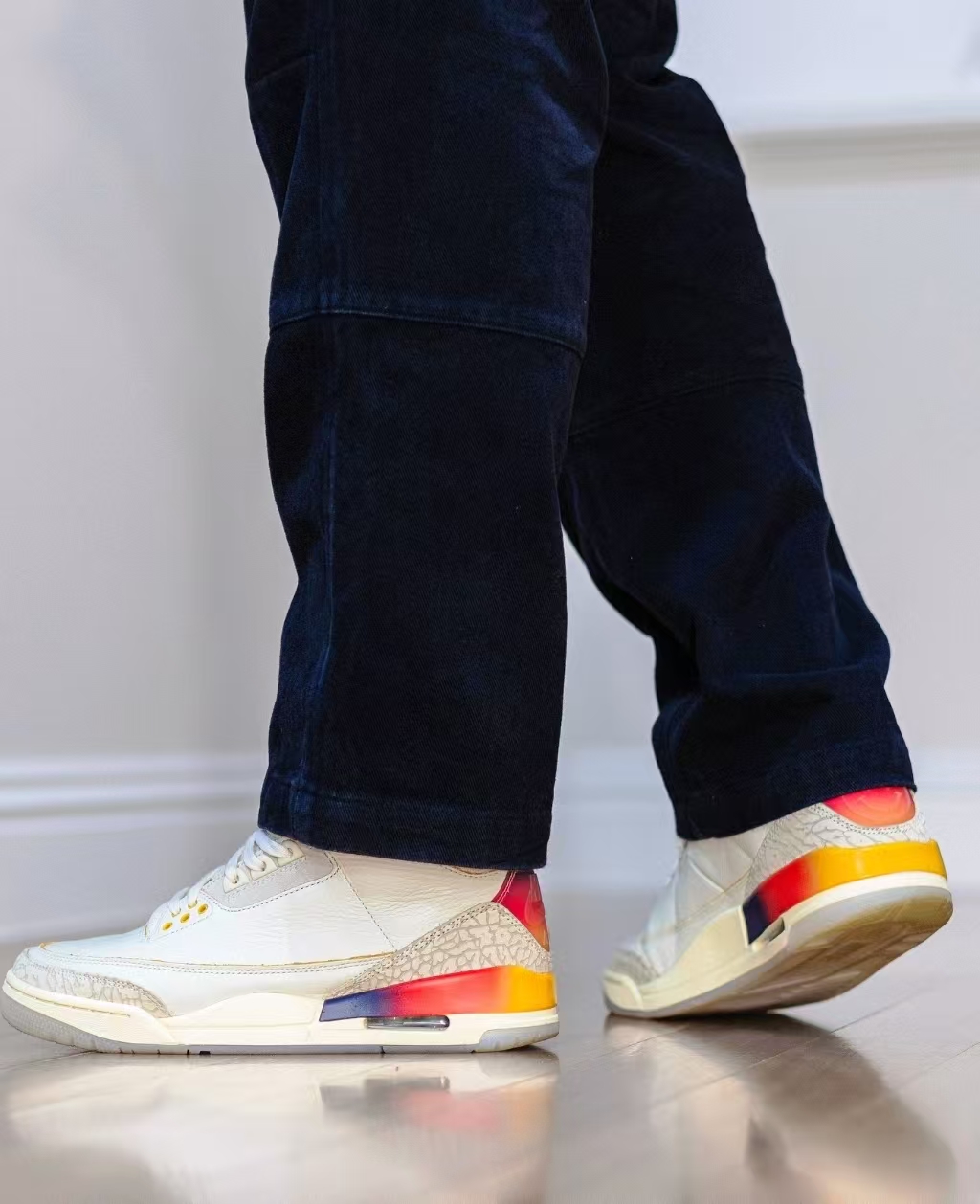 FLAME God J Balvin x Air Jordan 3 White Blue Red FN0344-901 review asgkca