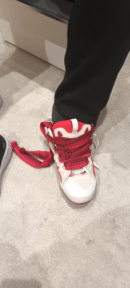 LANVIN White Red FM-SKRK11-DRAP-P23 reviewed by87h