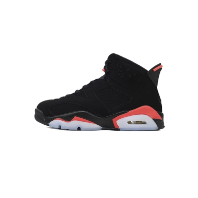 Nike Air Jordan 6 Retro Black Infrared Black Red Basketball Shoes 01