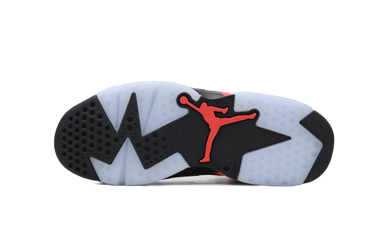 Nike Air Jordan 6 Retro Black Infrared Black Red Basketball Shoes