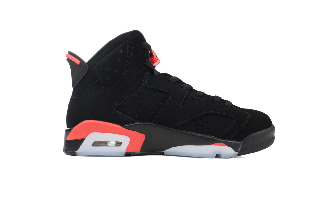 Nike Air Jordan 6 Retro Black Infrared Black Red Basketball Shoes