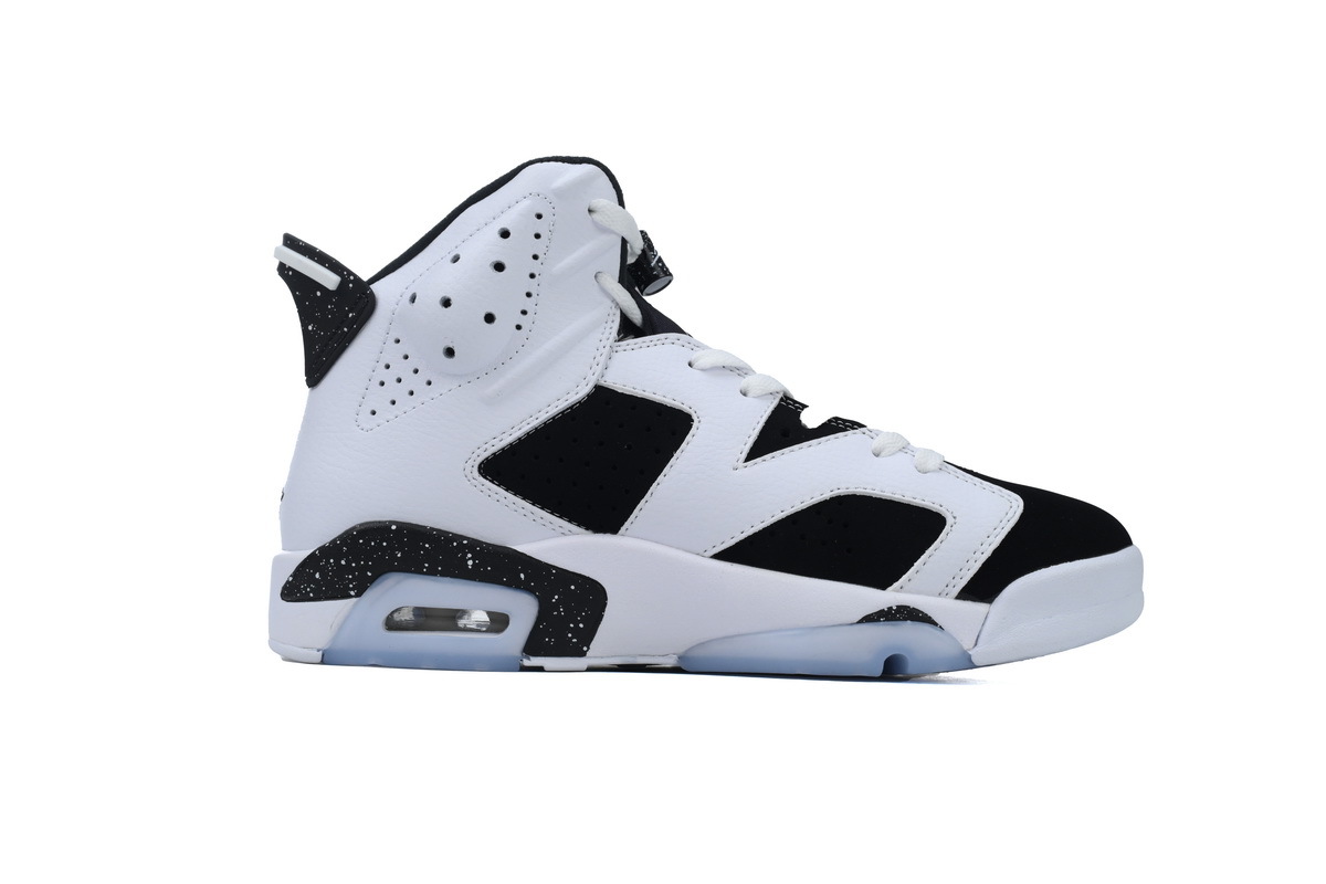 Nike Air Jordan 6 Retro Oreo Black White Speckled Basketball Shoes