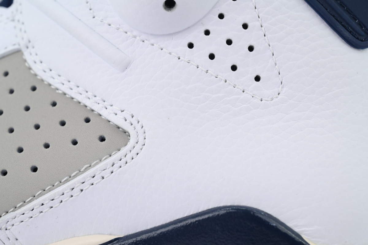 Air Jordan 6 Retro Hare White Grey Men's Basketball Sneakers