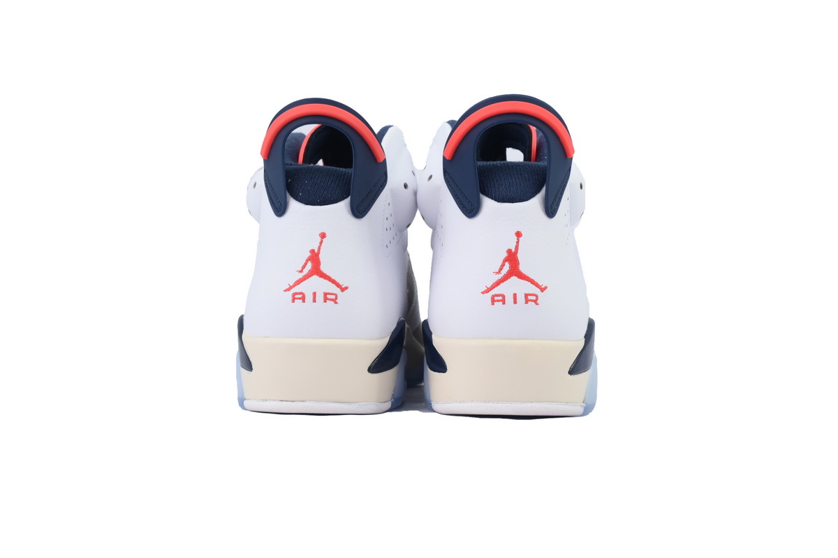 Air Jordan 6 Retro Hare White Grey Men's Basketball Sneakers