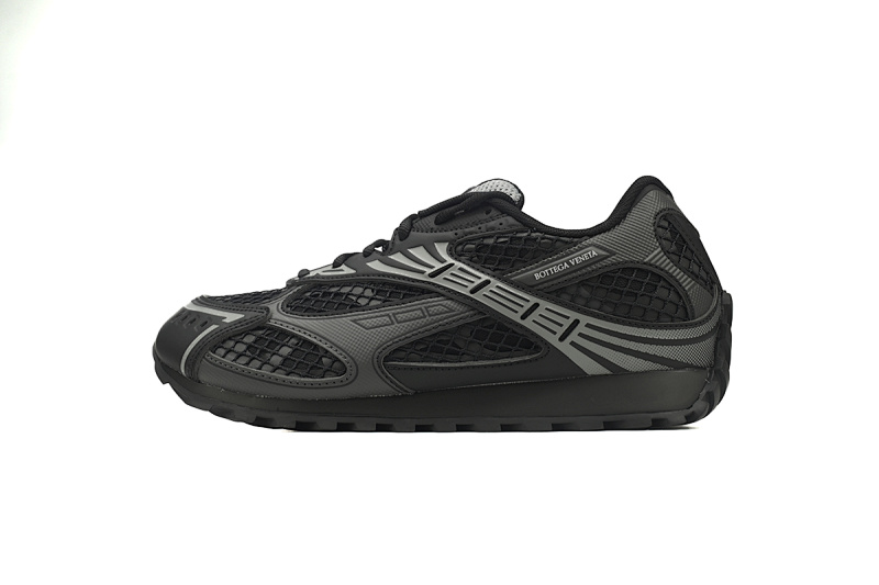 Bottega Veneta Orbit Black Grey Sneakers