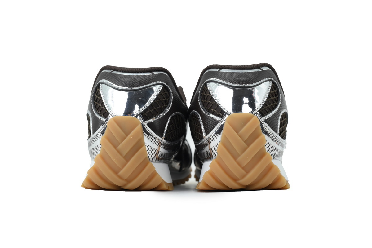 Bottega Veneta Orbit Brown Silver Sneakers