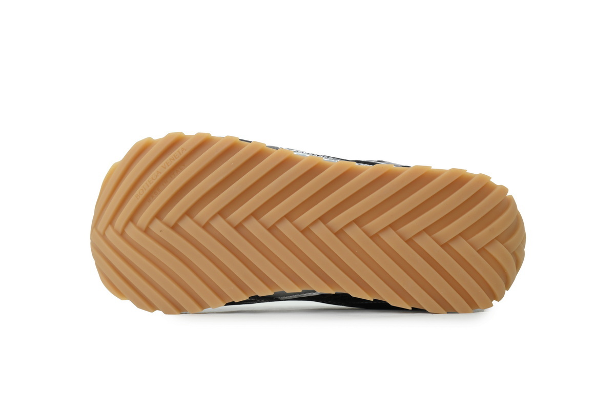 Bottega Veneta Orbit Brown Silver Sneakers