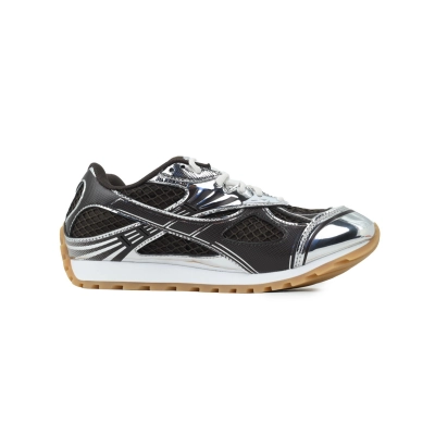 Bottega Veneta Orbit Brown Silver Sneakers 02