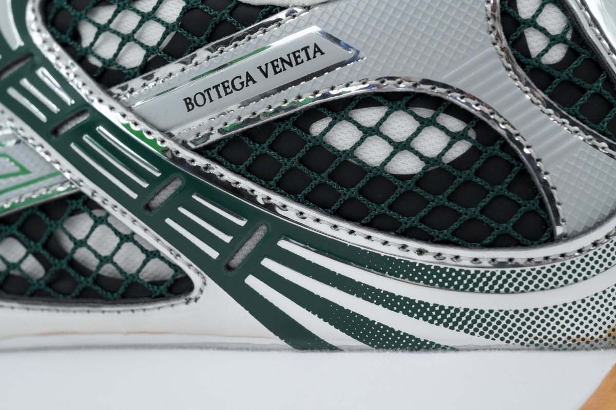 Bottega Veneta Orbit Silver Green Sneakers