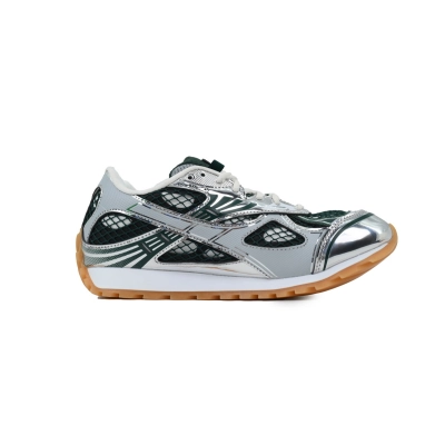 Bottega Veneta Orbit Silver Green Sneakers 02