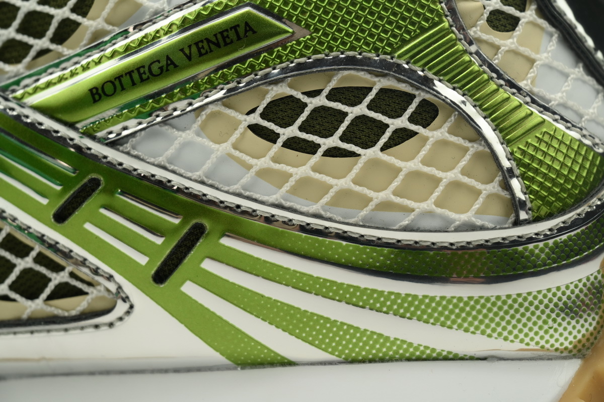 Bottega Veneta Orbit Green Cream Sneakers