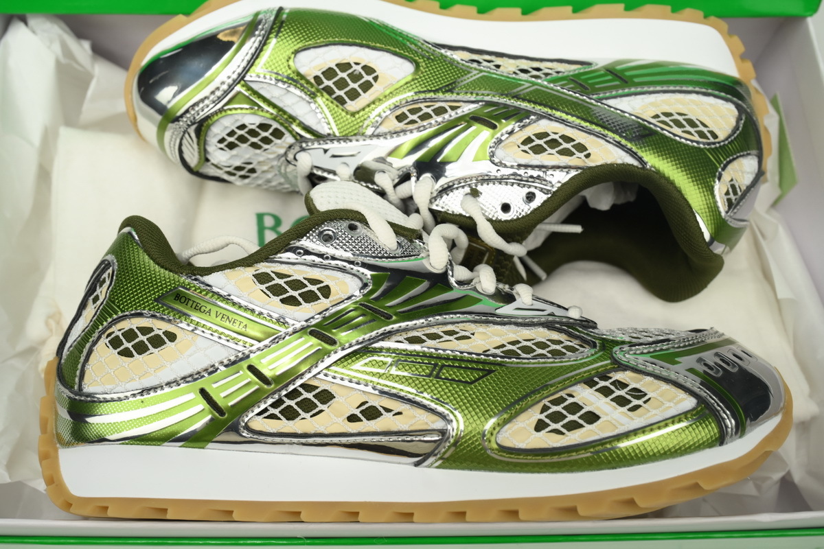Bottega Veneta Orbit Green Cream Sneakers