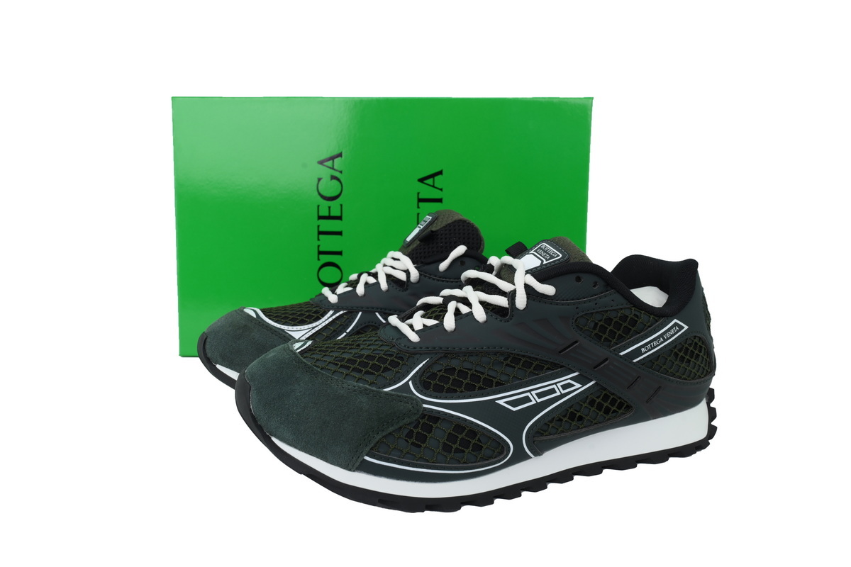 Bottega Veneta Orbit Dark Green Sneakers