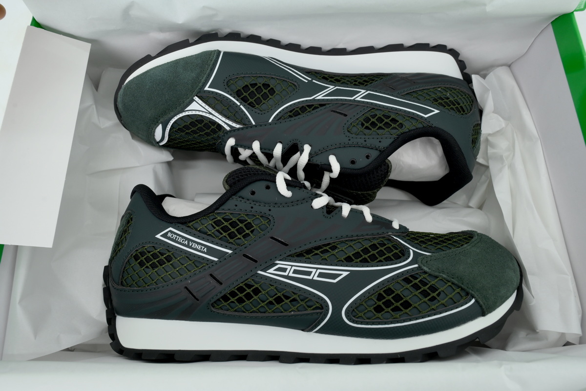 Bottega Veneta Orbit Dark Green Sneakers