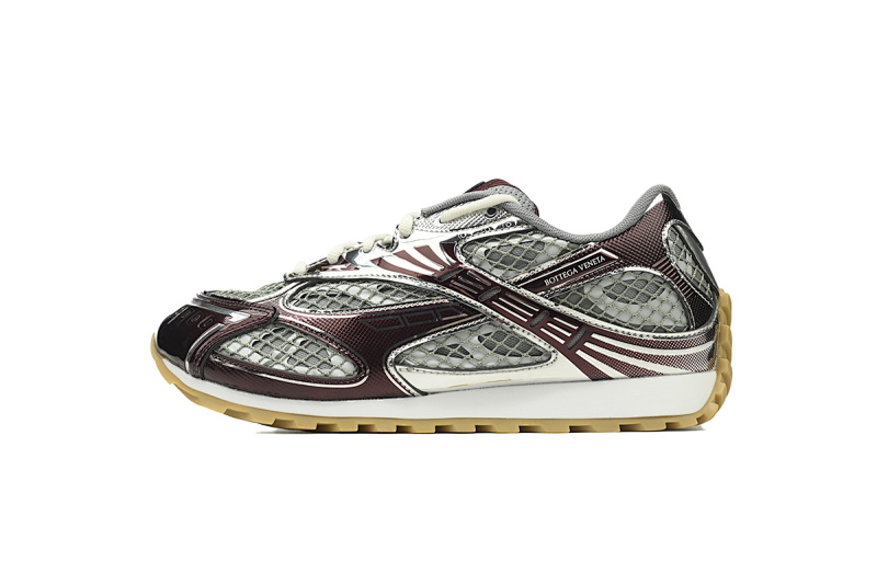 Bottega Veneta Orbit Marron Silver Sneakers