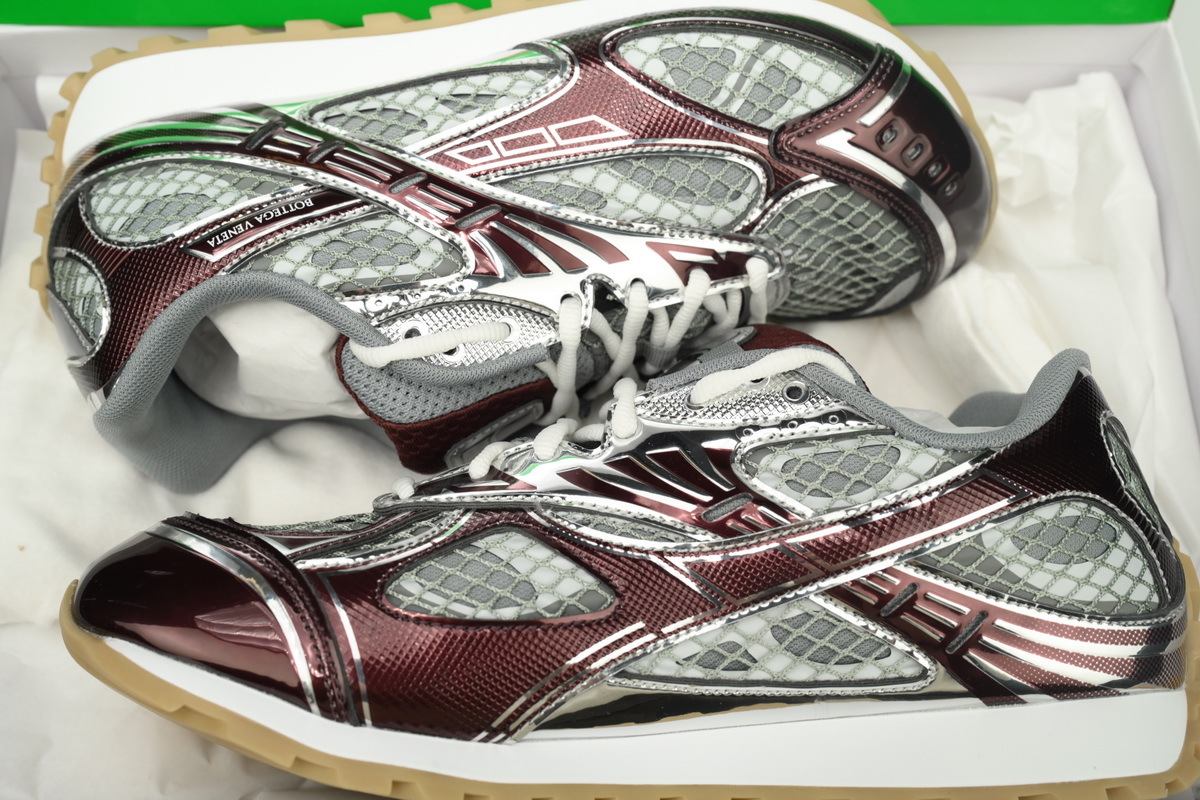 Bottega Veneta Orbit Marron Silver Sneakers