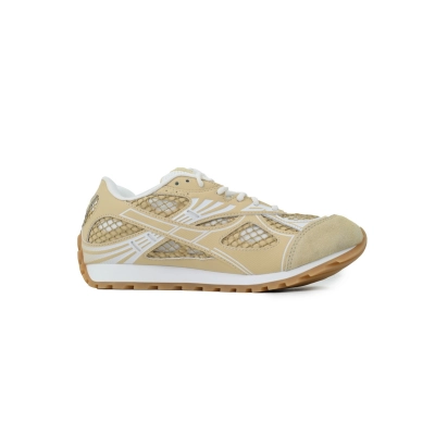 Bottega Veneta Orbit Beige Gold Sneakers 02
