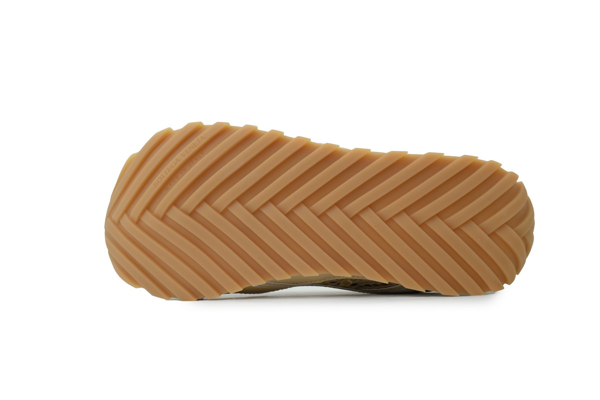 Bottega Veneta Orbit Beige Gold Sneakers