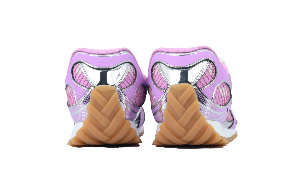 Bottega Veneta Orbit Pink Silver Sneakers