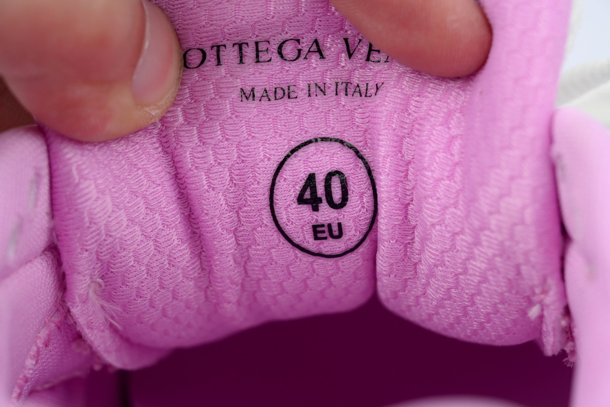 Bottega Veneta Orbit Pink Silver Sneakers