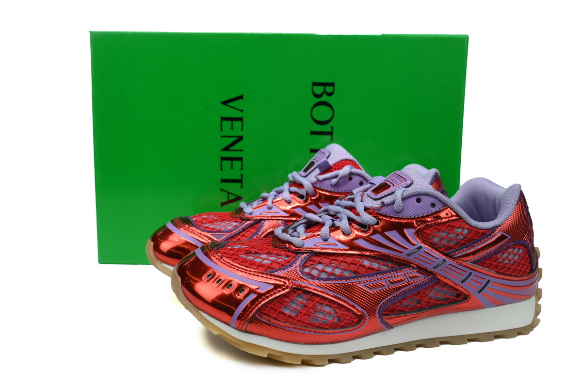 Bottega Veneta Orbit Red Purple Sneakers