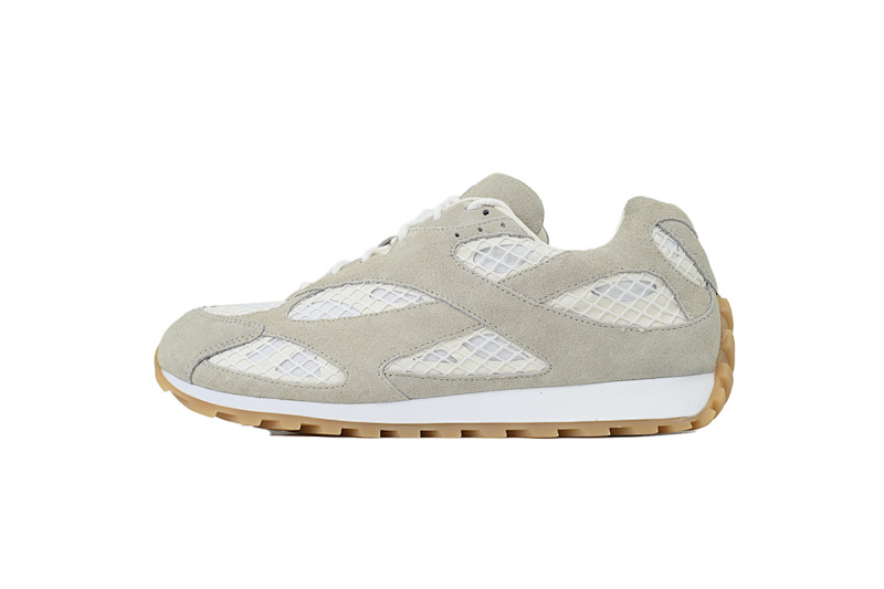Bottega Veneta Orbit Beige Suede Sneakers