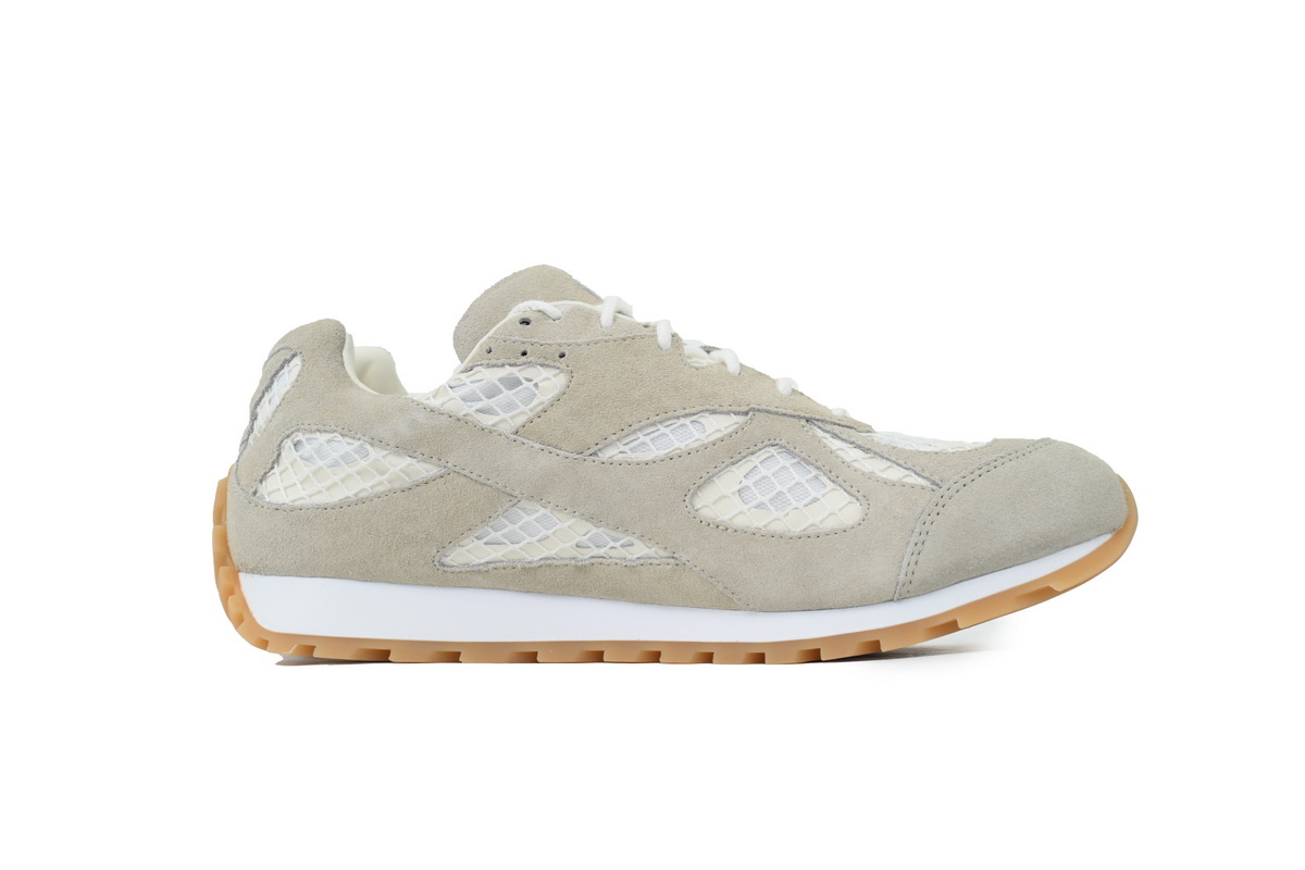 Bottega Veneta Orbit Beige Suede Sneakers