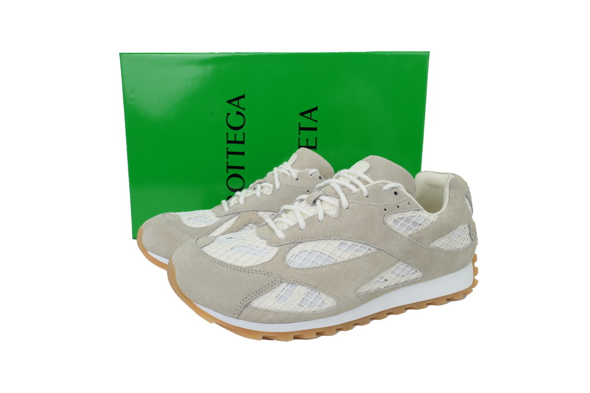Bottega Veneta Orbit Beige Suede Sneakers