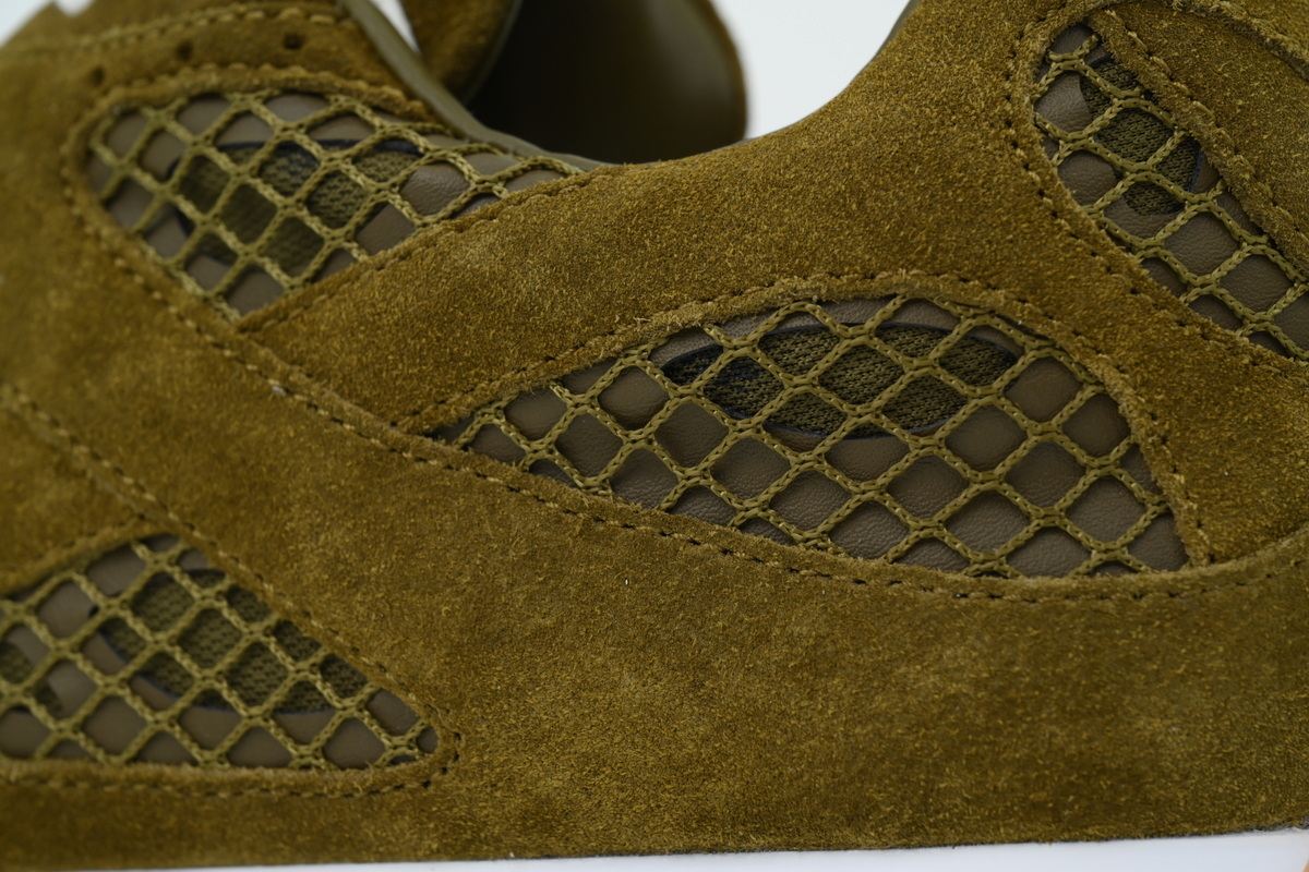 Bottega Veneta Orbit Olive Suede Sneakers