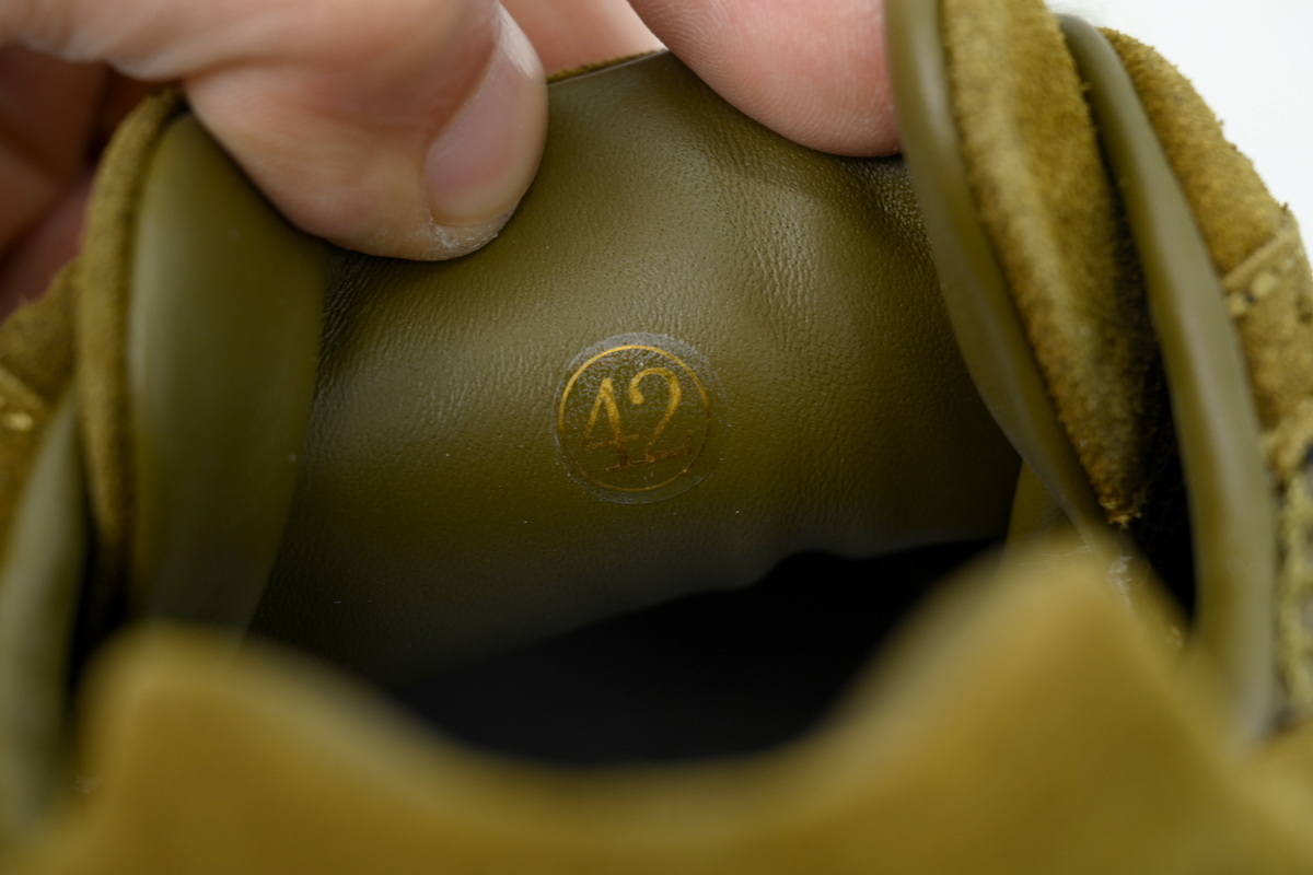 Bottega Veneta Orbit Olive Suede Sneakers