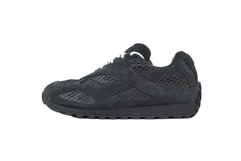 Bottega Veneta Orbit Black Suede Sneakers
