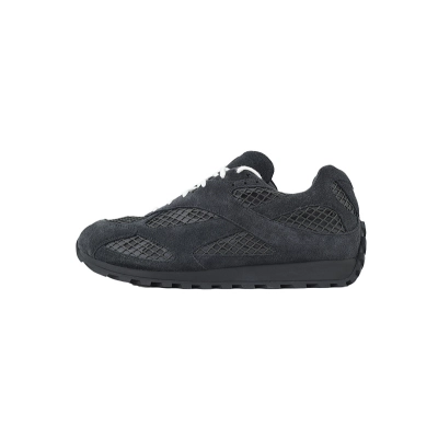 Bottega Veneta Orbit Black Suede Sneakers 01