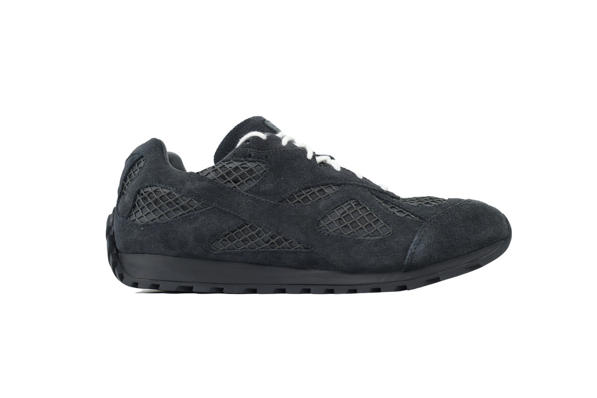 Bottega Veneta Orbit Black Suede Sneakers