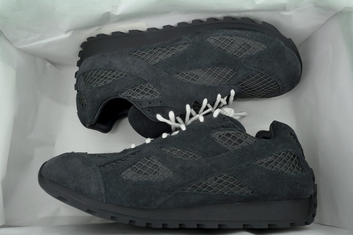 Bottega Veneta Orbit Black Suede Sneakers